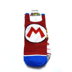 Super Mario Socks Mix & Match Ankle Socks Luigi, Peach, Size 5-10, Brand New